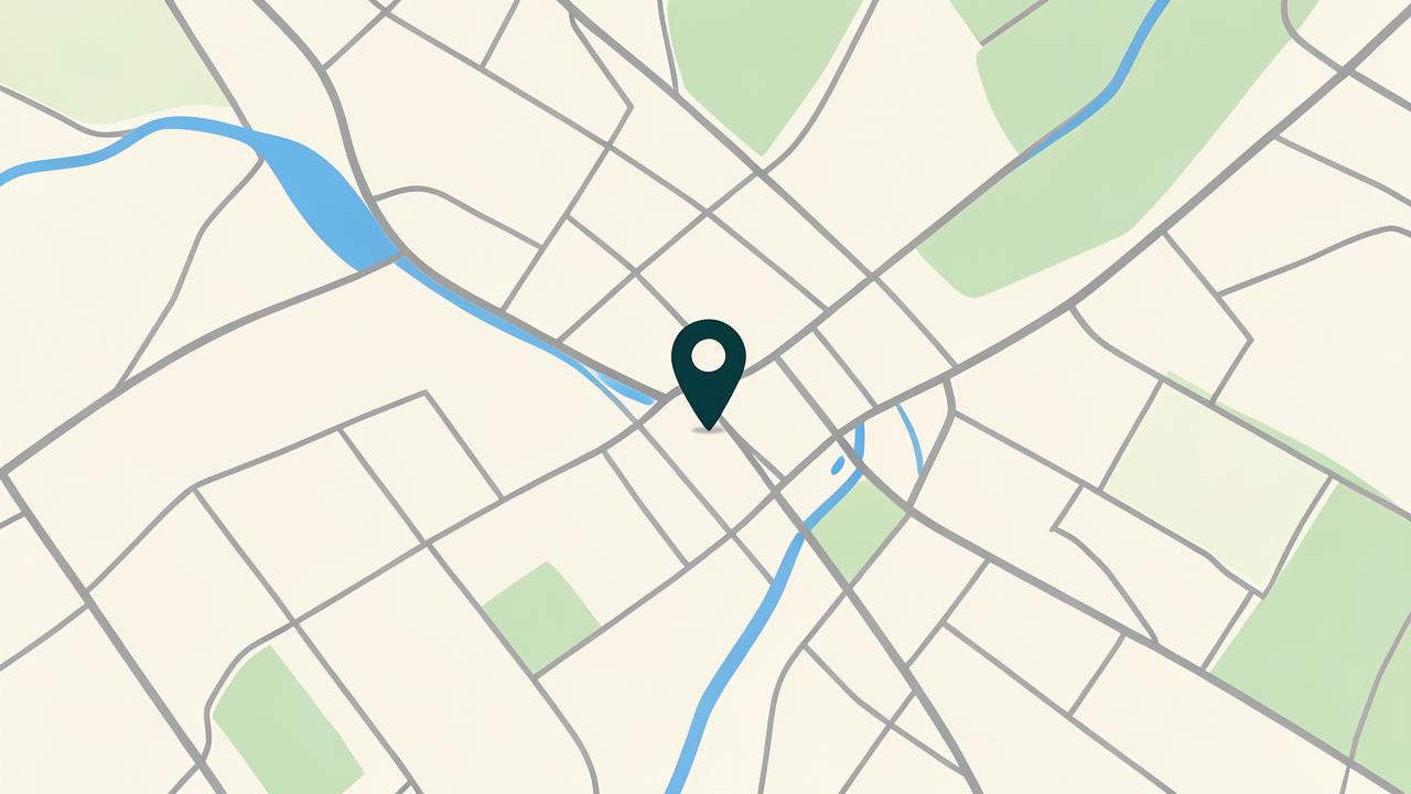 Schematická mapa okolí adresy Husova 220, Týnec nad Sázavou